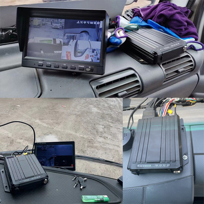 जीपीएस ट्रक ट्रैकिंग के साथ पोर्टेबल मिनी 4CH एसडी कार्ड कार कैमरा रिकॉर्डर